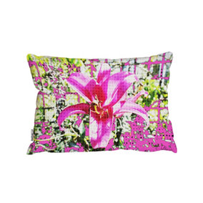 Pink flower (Outdoor Cushion) / 45cm x 30cm