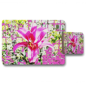 Pink flower (Placemat & Coaster Set) / Default Title