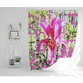 Pink flower (Shower Curtain) / Default Title