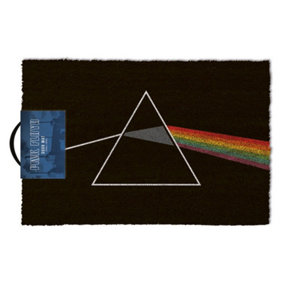 Pink Floyd Dark Side Of The Moon Door Mat Black (One Size)