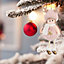 Pink Fluffy Angel  Figurine Hanging Ornaments for Christmas Tree