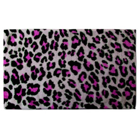 Pink Fluffy Leopard (Bath Towel) / Default Title