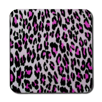 Pink Fluffy Leopard (Coaster) / Default Title