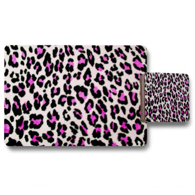 Pink Fluffy Leopard (Placemat & Coaster Set) / Default Title
