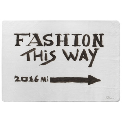 Pink Fluffy Leopard (Rug) / Medium 80x150cm DIY at B&Q