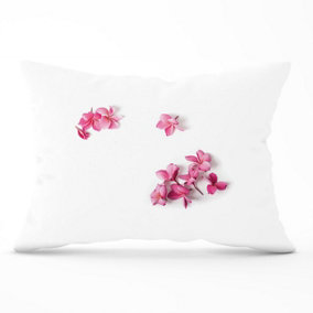 Pink Frangipani Flowers Cushions 33cm x 48cm