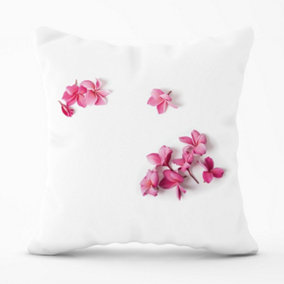 Pink Frangipani Flowers Outdoor Cushion 45cm x 45cm