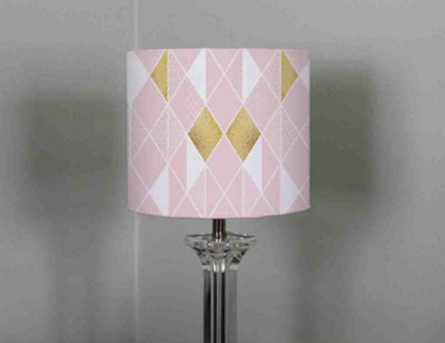 Pink deals gold lampshade