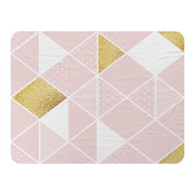 Pink & Gold Geometric (Blanket) / Default Title