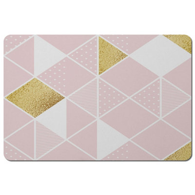 Pink & Gold Geometric (Placemat) / Default Title