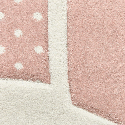 Pink Kids Animal Pictorial Graphics Modern Rug for Living Room Bedroom and Dining Room-120cm X 170cm