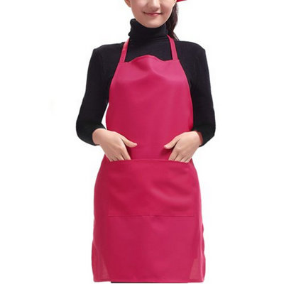 Pink Kitchen Apron & Front Pocket