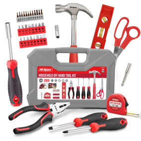 Pink Ladies/Woman Tool Kit 42 Pcs with Hammer, Screwdriver, Plier DIY