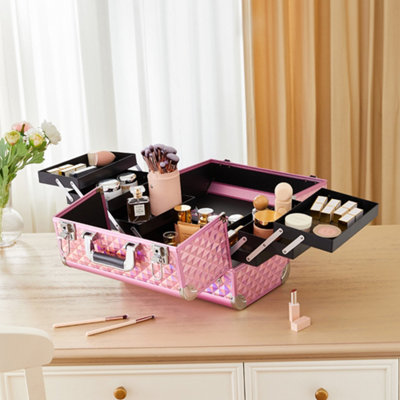 Pretty Pink Makeup outlet organizer trays