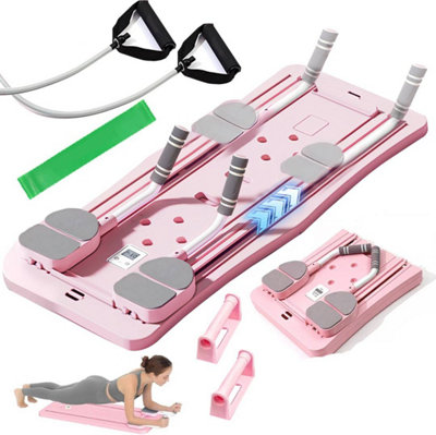 Pilates Reformer Antelat Upgraded Board With Resistance Bands, LED