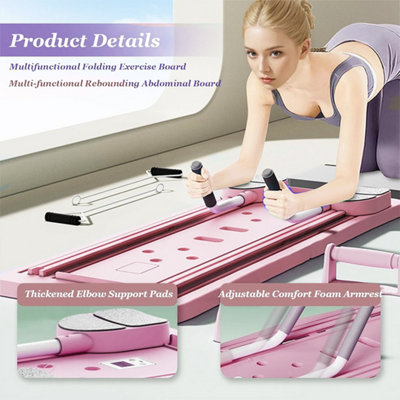 Foldable Pilates Board - Multifunctional Pilates Reformer Set