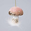 Pink Mushroom  6x7cm - Christmas Hanging Decoration