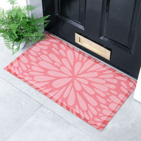 Pink Petals Indoor & Outdoor Doormat - 70x40cm
