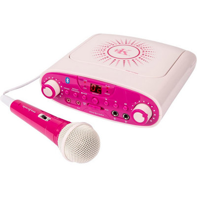 Pink Professional Karaoke Machine Portable TV Connectable System with ...