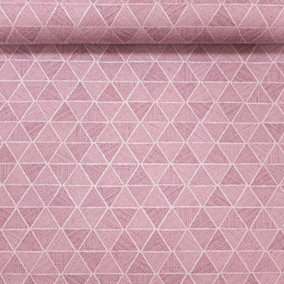 Pink/Purple Textured Vinyl Wallpaper Metallic Diamond Plain Folk Weaving Effect