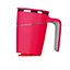 Pink Spill Resistant Mug - Non-Tip Vacuum Cup with Stainless Steel Double Walled Insulated Interior & Fitted Lid - 450ml Capacity