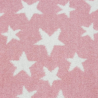 Pink Stars Kids Circle Rug - Bambi - 160cm