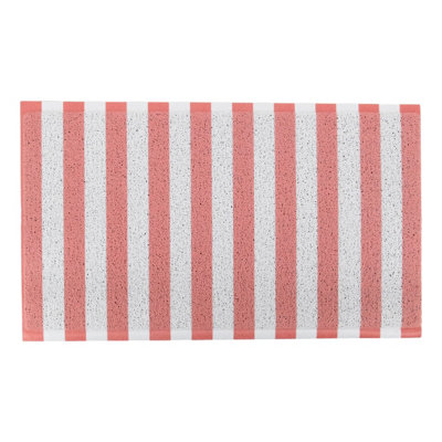 Pink Stiped Doormat (70 x 40cm)