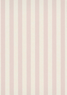 Pink Striped Non-woven Wallpaper