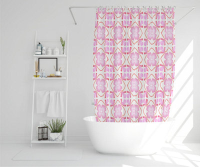 Pink sublime boho chic summer design (Shower Curtain) / Default Title Price Comparisons | Compare The Build