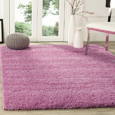 Pink Thick Shaggy Rug - California - 110x160cm (3'7x5'4")