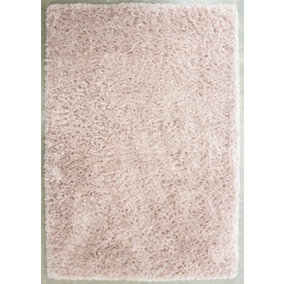 Pink Thick Soft Shaggy Area Rug 240x330cm