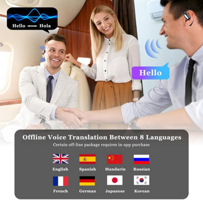 Pink Translation Earbuds Real Time, Translator Earbuds 144 Languages ...