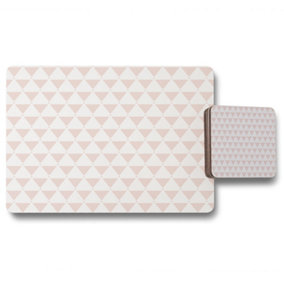 Pink Triangles (Placemat & Coaster Set) / Default Title