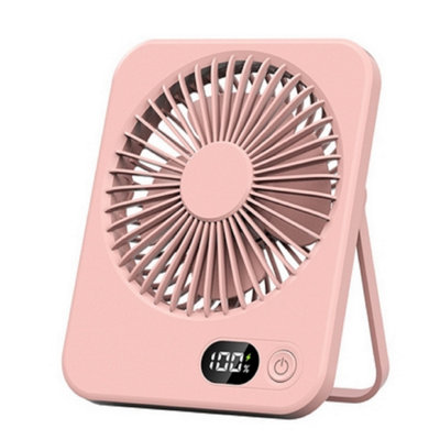 Pink USB Rechargeable Desktop Fan