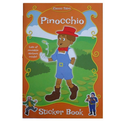 Pinocchio Characters Sticker Book Multicoloured (One Size)