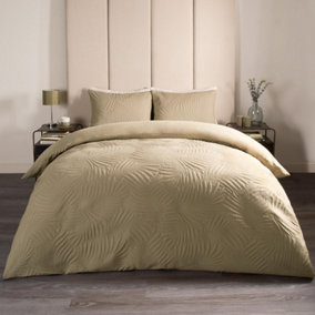 Pinsonic Palms Leaf Filled Duvet Cover Bedding Set