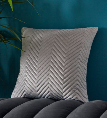 Grey filled clearance cushions