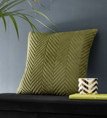 Olive best sale green cushions