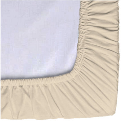 PINTUCK DUVET COVER set + Matching Pillowcases with Bedsheet - 3in1 Hotel Style Bedding Set - Cream