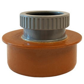 Pipe Adaptor Coupling 110mm to 50mm Terracotta uPVC Reducer Fitting