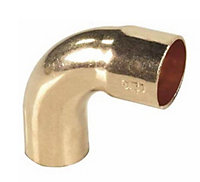 Pipe Fitting Bow Elbow Copper Solder Male x Female 28mm Diameter 90deg Angle