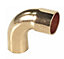 Pipe Fitting Bow Elbow Copper Solder Male x Female 28mm Diameter 90deg Angle