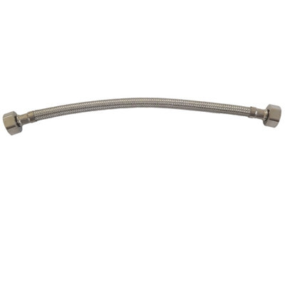 Pipe Flexi Connector 1/2" x 1/2" Flexible Water Hose Plumbing 40cm