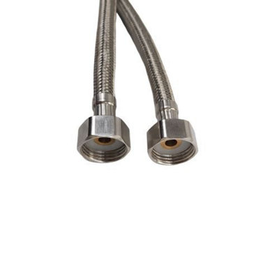 Pipe Flexi Connector 1/2" x 1/2" Flexible Water Hose Plumbing 40cm - 3
