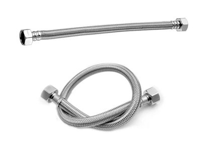 Pipe Flexi Connector 1/2" x 1/2" Flexible Water Hose Plumbing 70 cm - 6