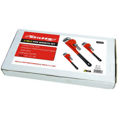 Pipe Wrench Set In Box 3 Piece (CT2106)