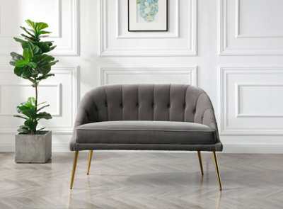 Pippa Modern Cocktail Sofa Grey Perfect for Conservatory's, Bars & Office