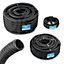 Pisces 1.25in (32mm) Corrugated Black Pond Flexi-hose (by The Metre)