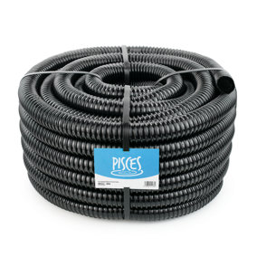 Pisces 1.5in (38mm) Corrugated Black Pond Flexi-hose (30m Roll)