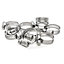 Pisces 10 Pack 13-19mm Stainless Steel Clips for 12.5mm hose